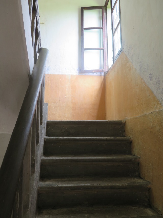 The stairwell to the top of the tallest tower in Kaiping